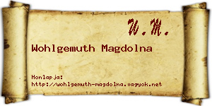 Wohlgemuth Magdolna névjegykártya
